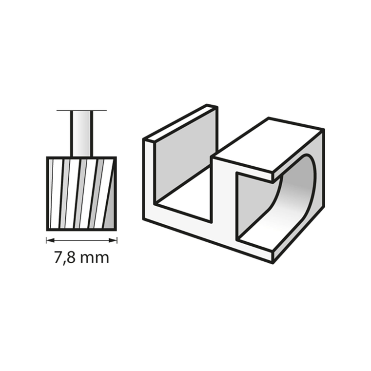 Fresa de alta velocidade de 7,8 mm (115) DREMEL (2 un.) 3