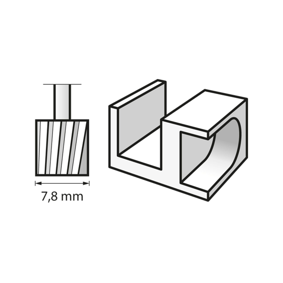 Fresa de alta velocidade de 7,8 mm (115) DREMEL (2 un.) 3