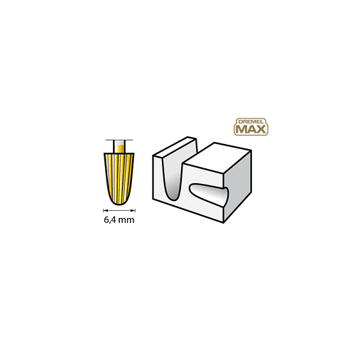 Ponta para talhar de DREMEL® MAX (117DM) (2 uni.) 2