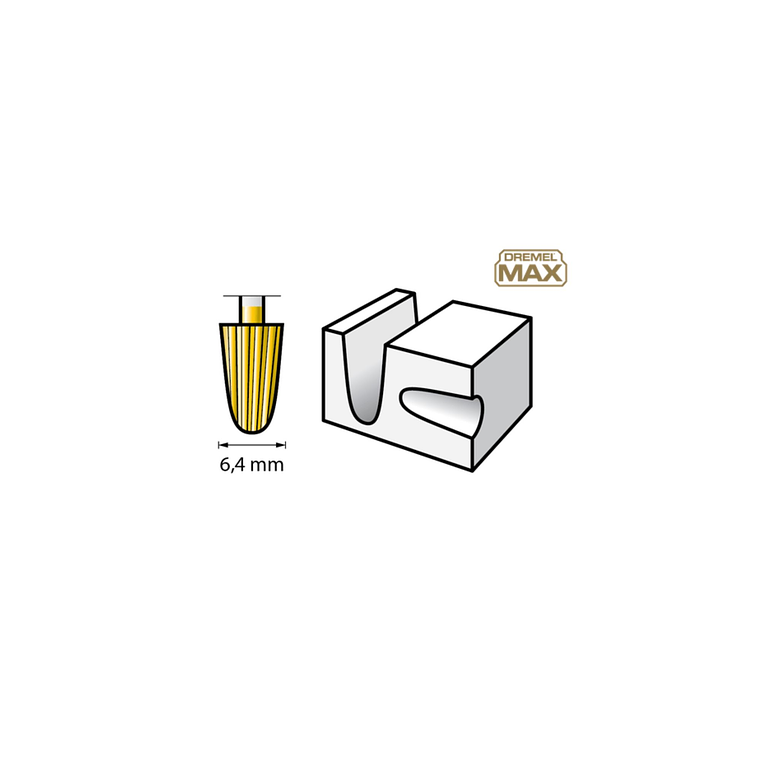 Ponta para talhar de DREMEL® MAX (117DM) (2 uni.) 2