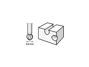 Fresa de alta velocidade de 4,8 mm (192) DREMEL