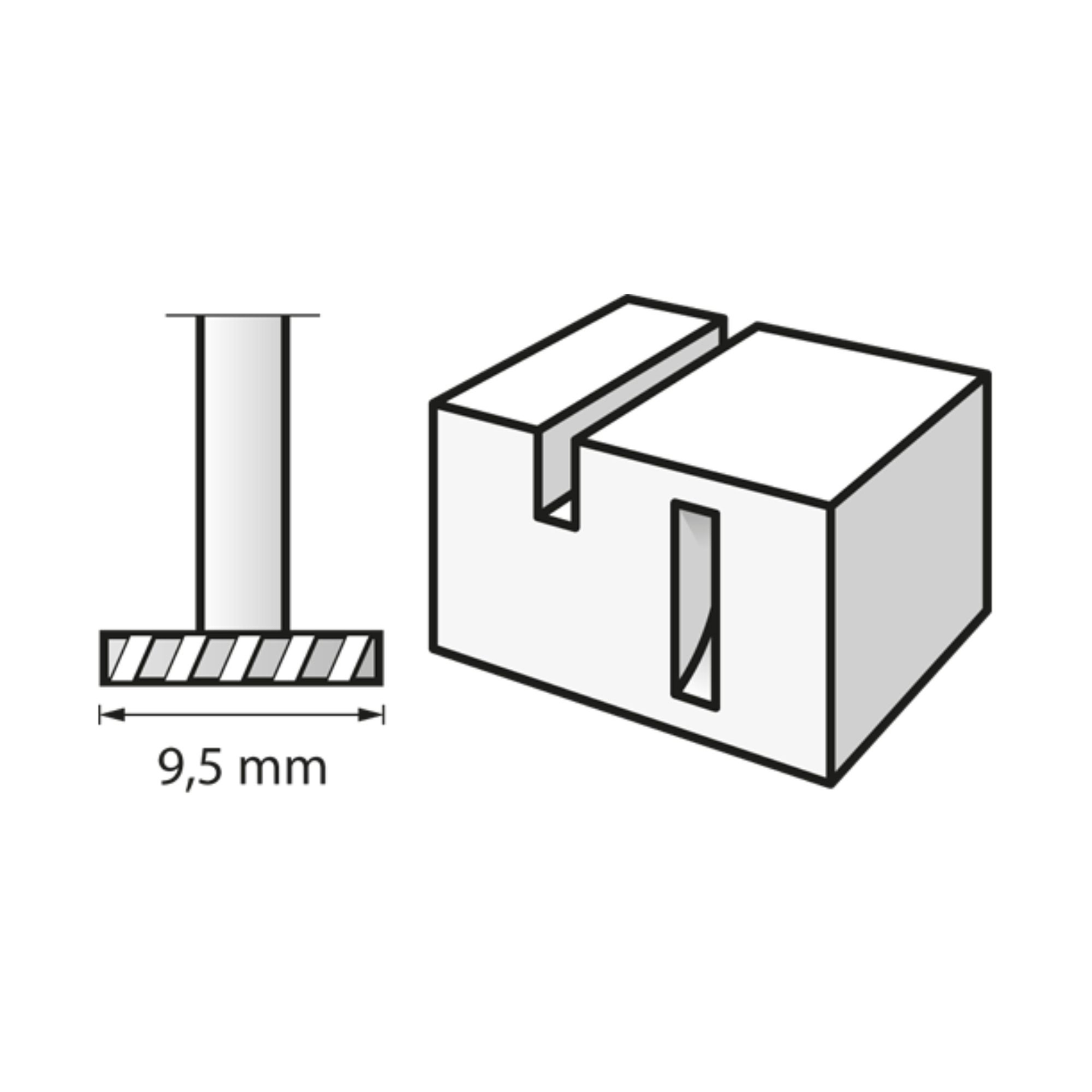 Fresa de alta velocidade de 9,5 mm (199) DREMEL (2 un.) 3
