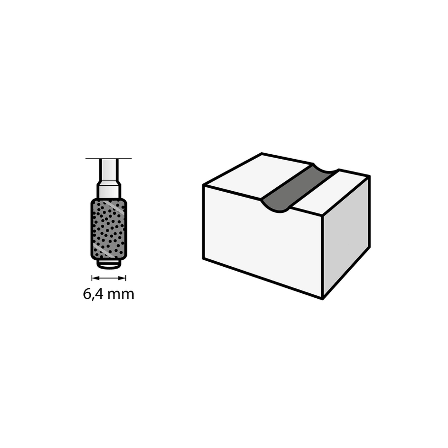 Cinta de lixa e mandril de 6,4 mm, grão 60 (430) DREMEL (2 unid.) 3
