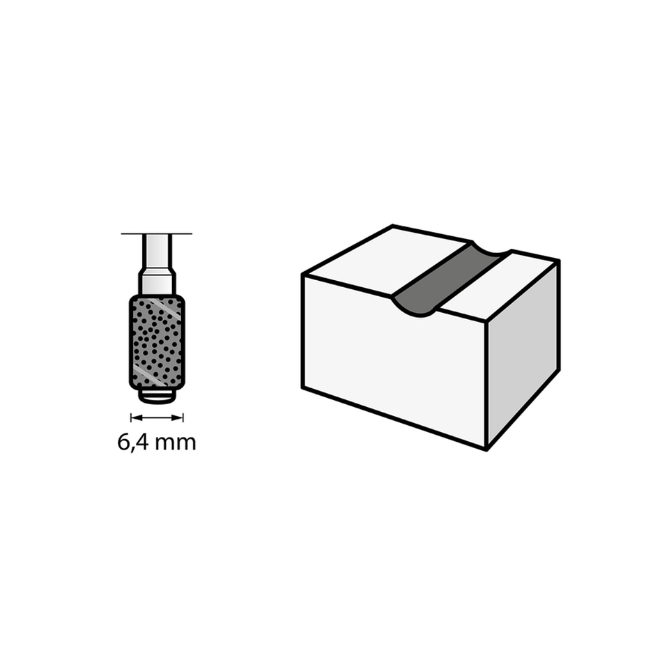 Cinta de lixa de 6,4 mm, grão 60 (431) DREMEL (6 unid.) 3