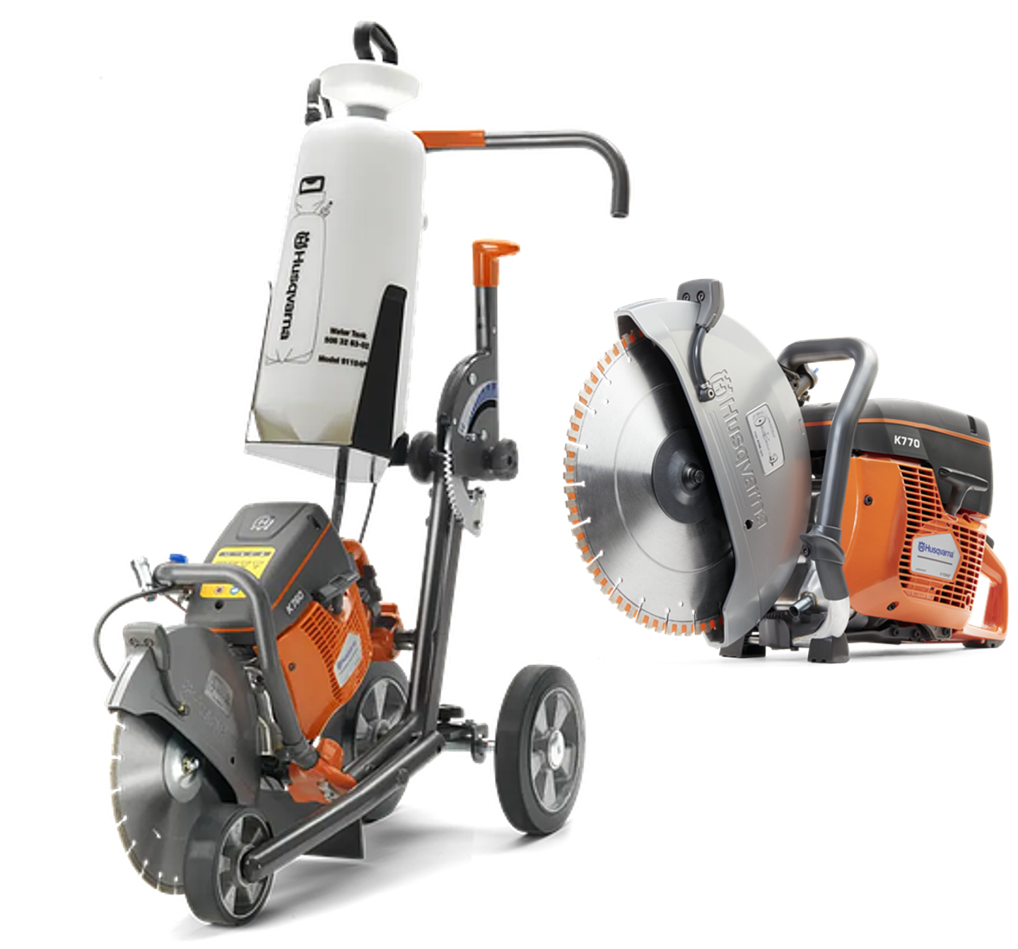 Cortadora de Disco 350mm K770 + 1 Disco 350mm + Carro Corte KV7 HUSQVARNA 1