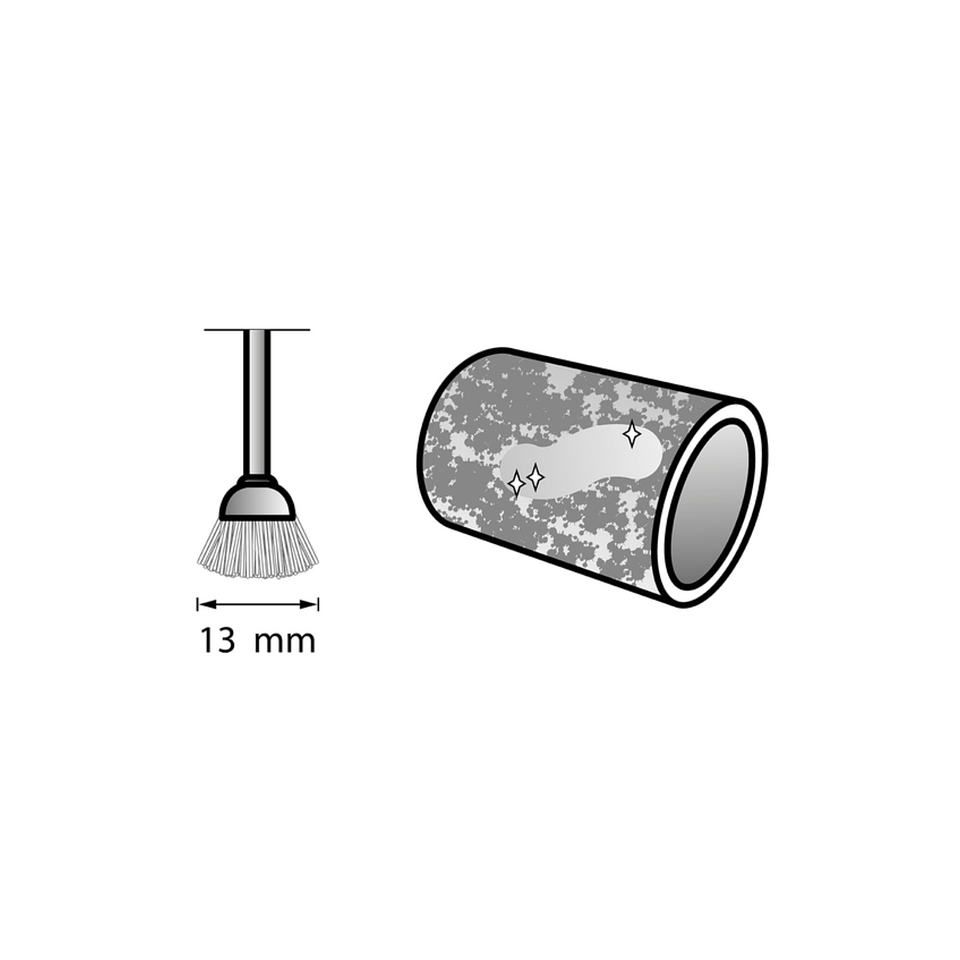Escova de latão de 13 mm (536) DREMEL (2 un.) 3