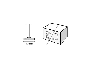 Pedra de esmerilar de carboneto de silício, de 19,8 mm (85422) DREMEL 