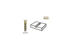 Ponta para talhar de carboneto de tungsténio DREMEL® MAX (9901DM ) 