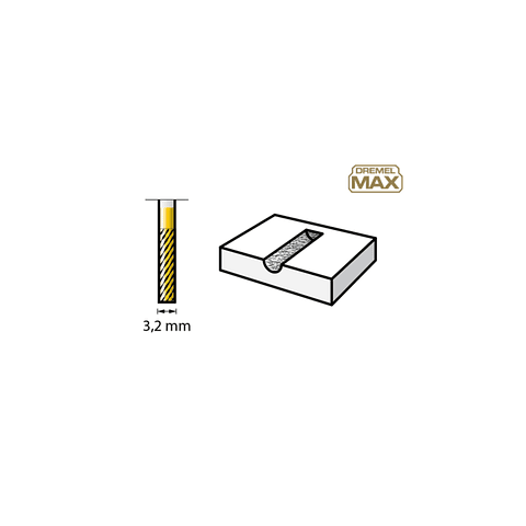 Ponta para talhar de carboneto de tungsténio DREMEL® MAX (9901DM ) 