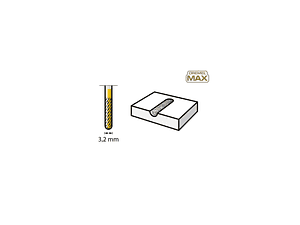Ponta para talhar de carboneto de tungsténio DREMEL® MAX (9903DM) 