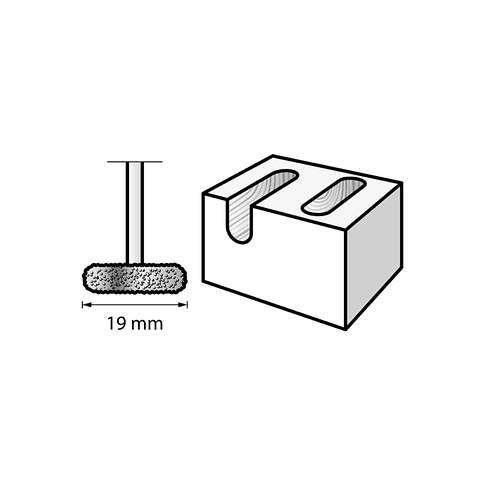 Fresa de metal duro com dentes texturizados em forma de disco, de 19 mm (9936) DREMEL 