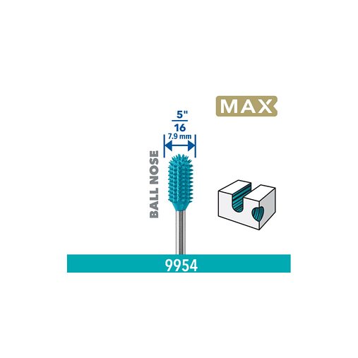 Ponta de esculpir Power Carving de diamante DREMEL® MAX (9954)  3