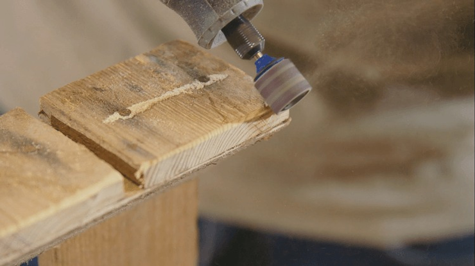 DREMEL® EZ SpeedClic: mandril de lixar e cintas de lixa (SC407) (3 unid.) 5