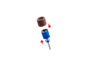 DREMEL® EZ SpeedClic: mandril de lixar e cintas de lixa (SC407) (3 unid.)