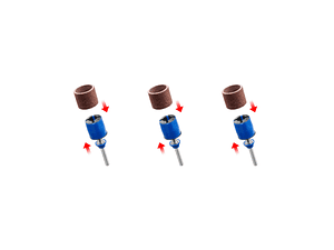DREMEL® EZ SpeedClic: mandril de lixar e cintas de lixa (SC407) (3 unid.)