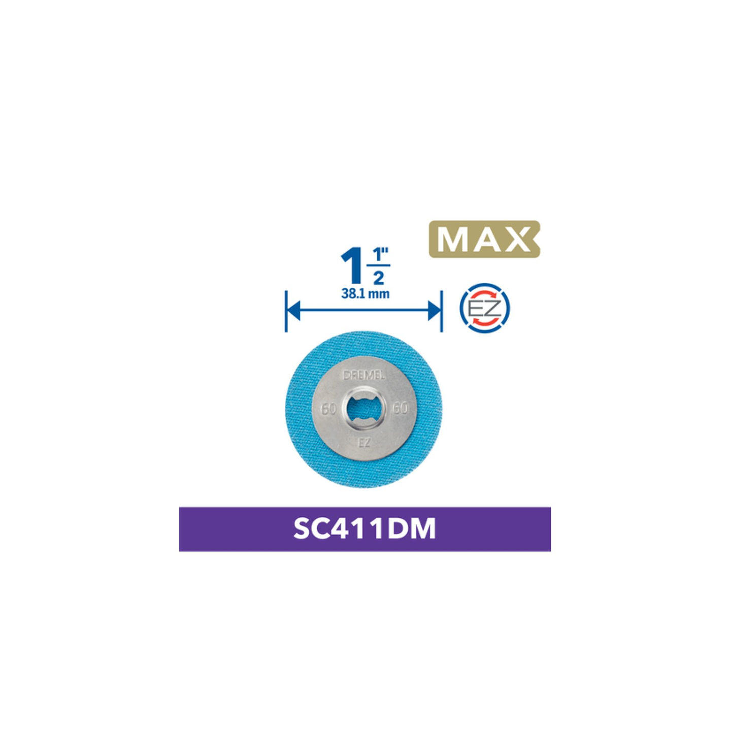 Discos de lixa EZ SpeedClic DREMEL® MAX (SC411DM) (3 unid.) 2