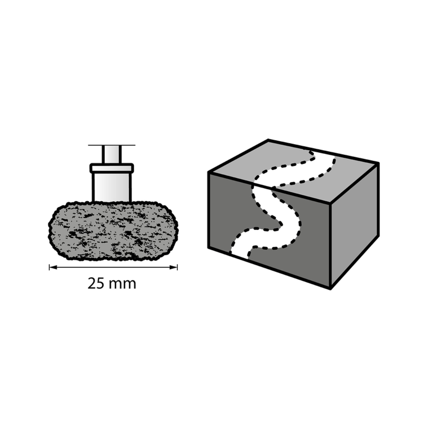 DREMEL® EZ SpeedClic: discos abrasivos de acabamento, grão 180 e 280 (511S)  2