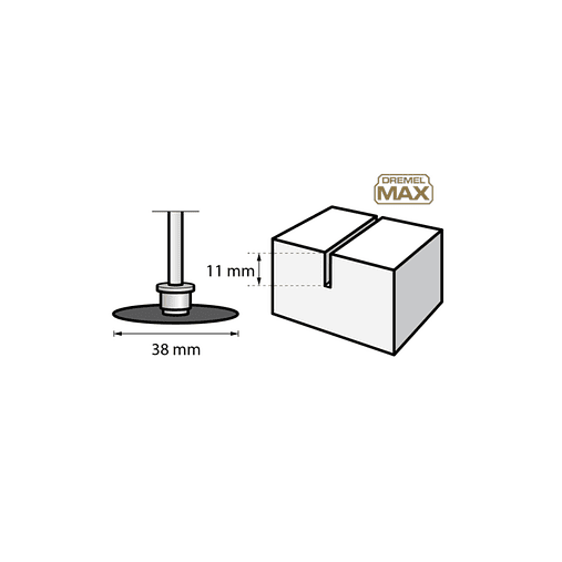 Disco de corte de diamante DREMEL® MAX EZ SPEEDCLIC ( SC545DM) 2