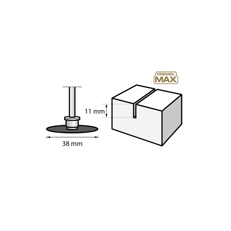 Disco de corte de diamante DREMEL® MAX EZ SPEEDCLIC ( SC545DM) 2