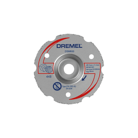 Disco de corte à face de carbeto multifunções DREMEL® DSM20 (DSM600)