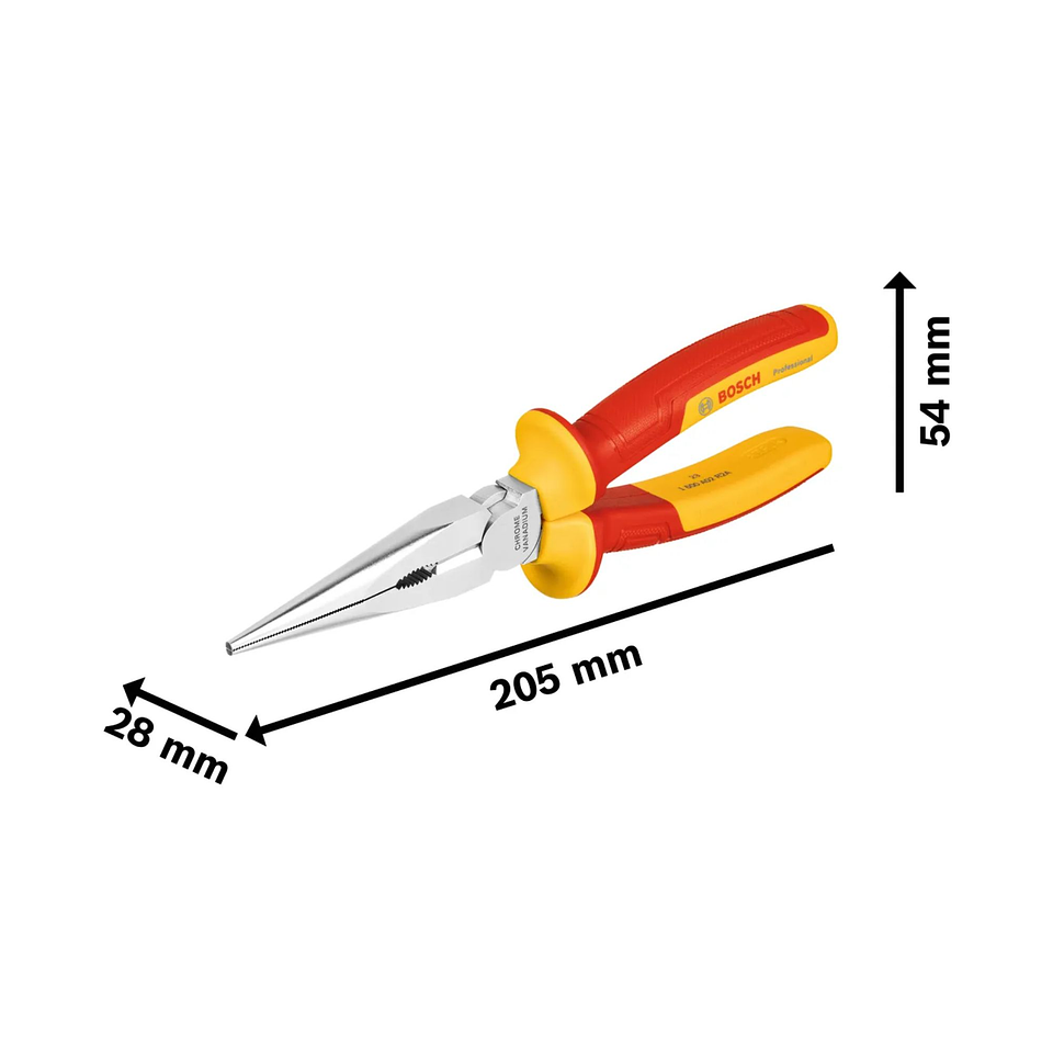 Alicate de pontas direitas VDE de 200 mm Professional BOSCH  2