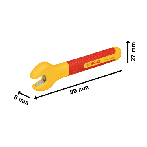 Chave de boca VDE de 8 mm Professional BOSCH 1