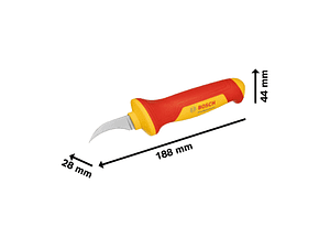 Faca curva de decapagem VDE Professional BOSCH