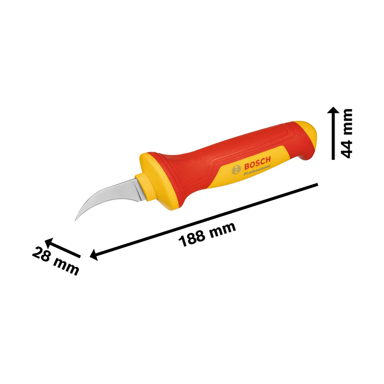 Faca curva de decapagem VDE Professional BOSCH 1