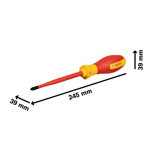 Chave de fendas VDE PH2x125 mm Professional BOSCH 1