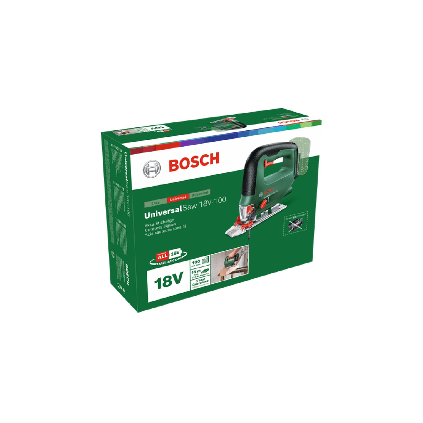 Serra vertical sem fio UniversalSaw 18V-100 BOSCH DIY 2