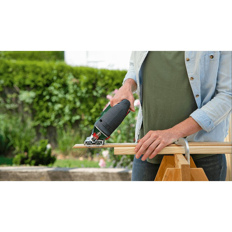 Serra vertical sem fio AdvancedSaw 18V-140 - 1 bateria de 2,0 Ah | carregador BOSCH DIY 5