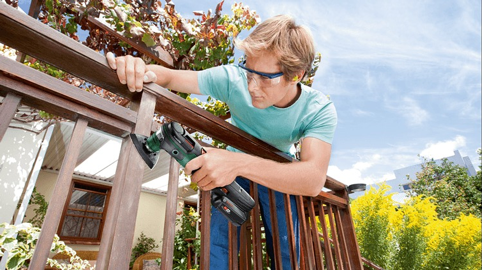 Ferramenta multifunções sem fio AdvancedMulti 18 - 1 bateria de 2,5 Ah | carregador BOSCH DIY 5