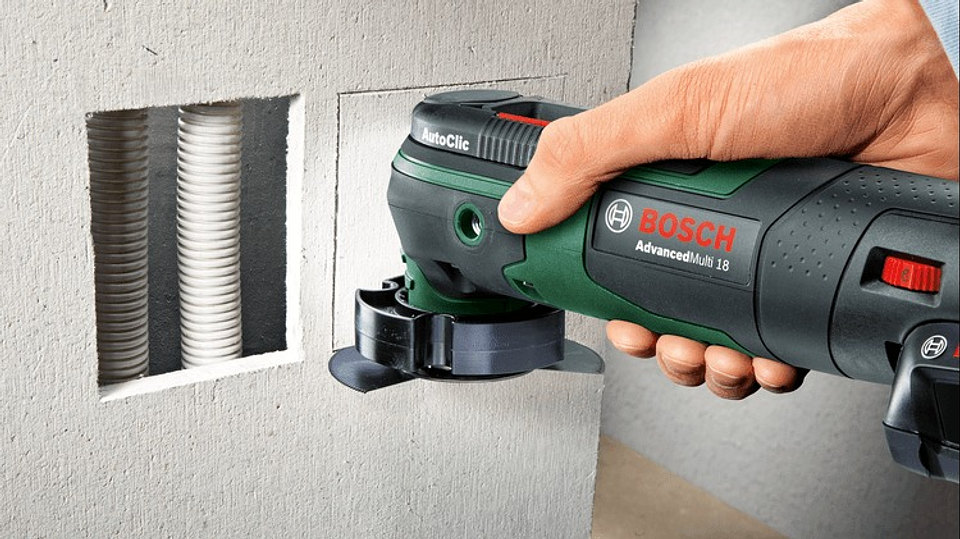 Ferramenta multifunções sem fio AdvancedMulti 18 - 1 bateria de 2,5 Ah | carregador BOSCH DIY 6