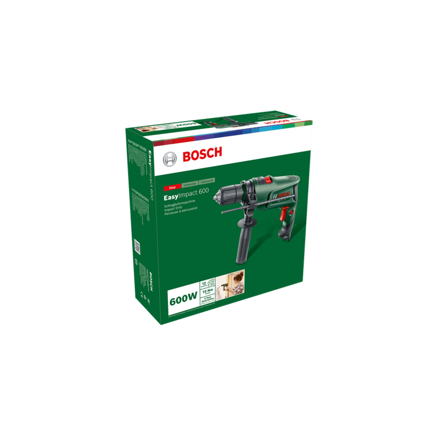 Berbequim com percussão EasyImpact 600 BOSCH DIY 2