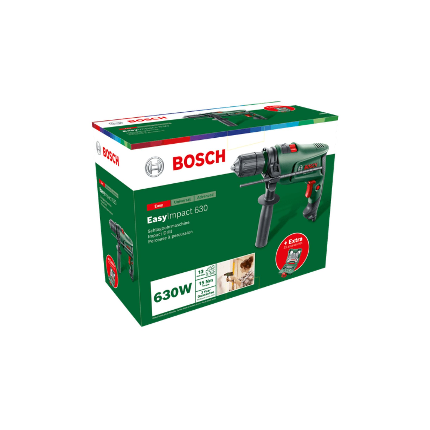 Berbequim de percussão EasyImpact 630 BOSCH DIY 3
