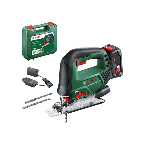 Serra vertical sem fio AdvancedSaw 18V-140 - 1 bateria de 2,0 Ah | carregador BOSCH DIY 1