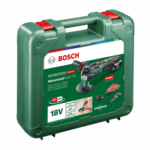 Ferramenta multifunções sem fio AdvancedMulti 18 - 1 bateria de 2,5 Ah | carregador BOSCH DIY
