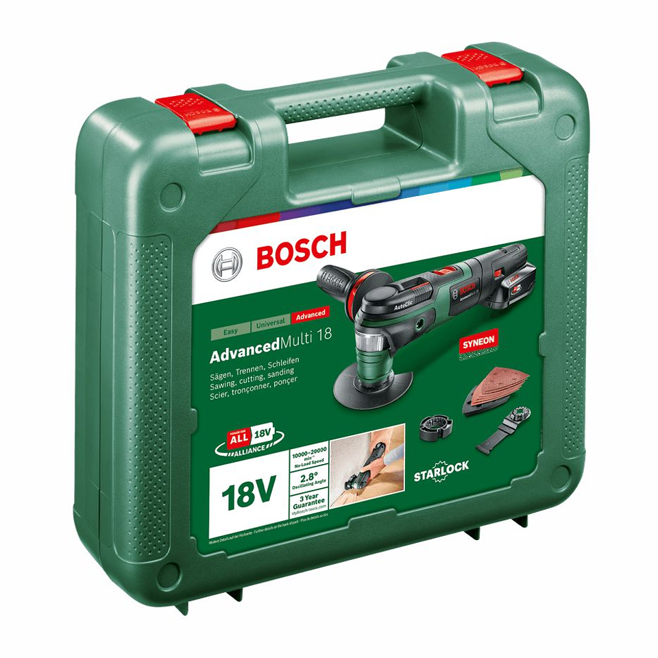 Ferramenta multifunções sem fio AdvancedMulti 18 - 1 bateria de 2,5 Ah | carregador BOSCH DIY 2
