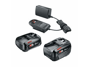 Conjunto 2 baterias 18V (2,0Ah + 4,0 Ah) + carregador BOSCH DIY