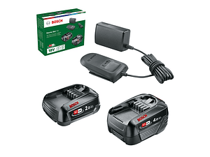 Conjunto 2 baterias 18V (2,0Ah + 4,0 Ah) + carregador BOSCH DIY