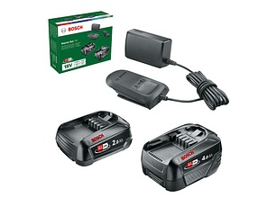 Conjunto 2 baterias 18V (2,0Ah + 4,0 Ah) + carregador BOSCH DIY