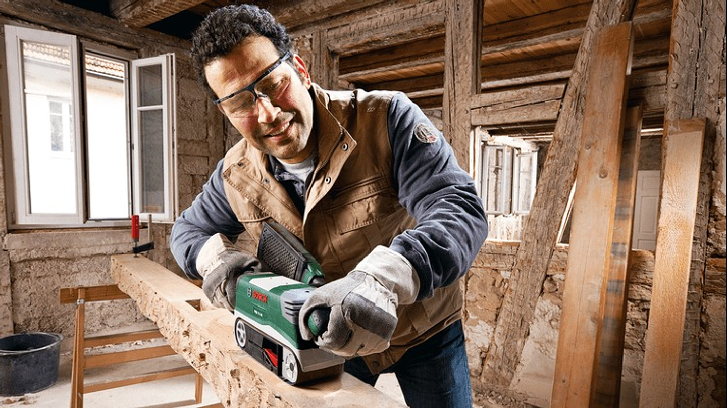 Lixadeira de rolos PBS 75 AE BOSCH DIY 5