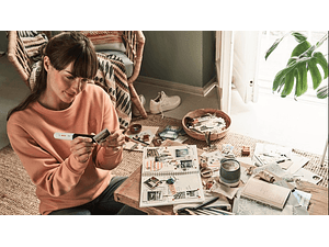 Caneta de cola quente sem fio Gluey - Cupcake pink BOSCH DIY