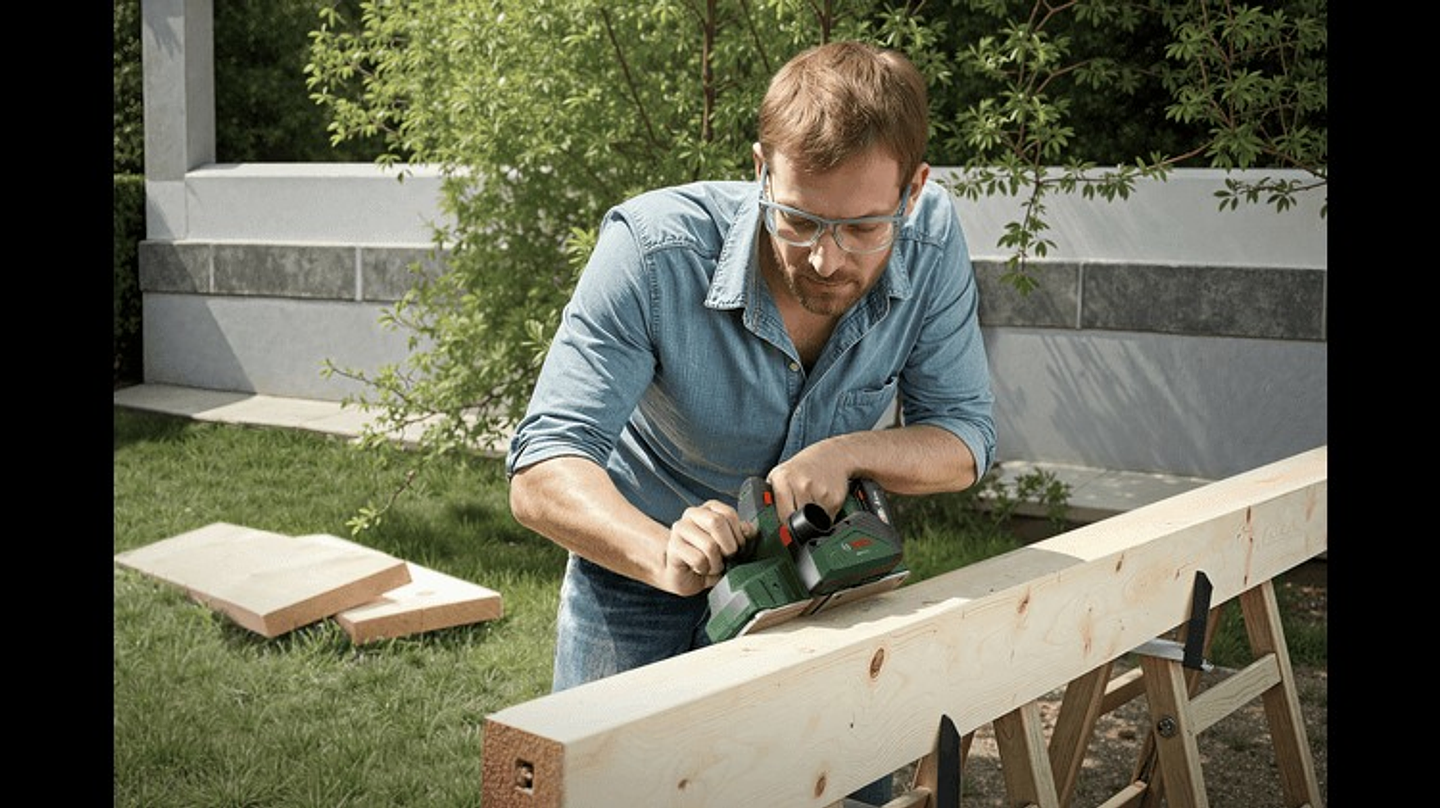 Plaina sem fio PHO 18V-20 BOSCH DIY 7