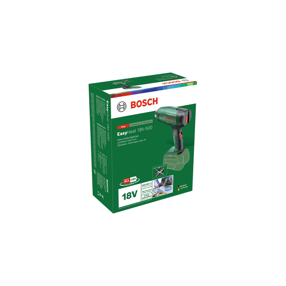 Soprador de ar quente sem fio EasyHeat 18V-500 - Sem bateria | Sem carregador BOSCH DIY 5