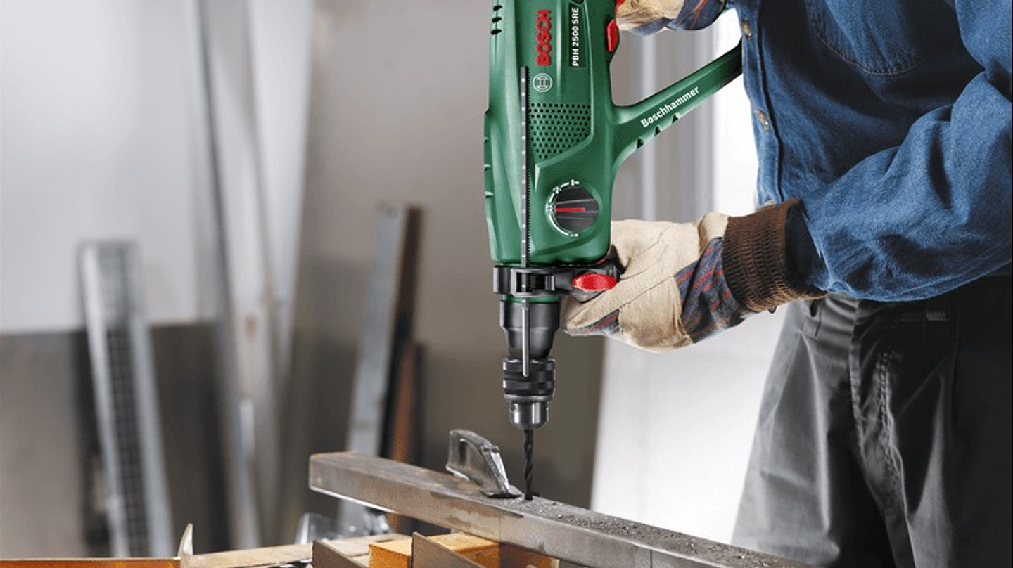 Martelo perfurador PBH 2500 SRE - Mandril do adaptador SDS BOSCH DIY 4
