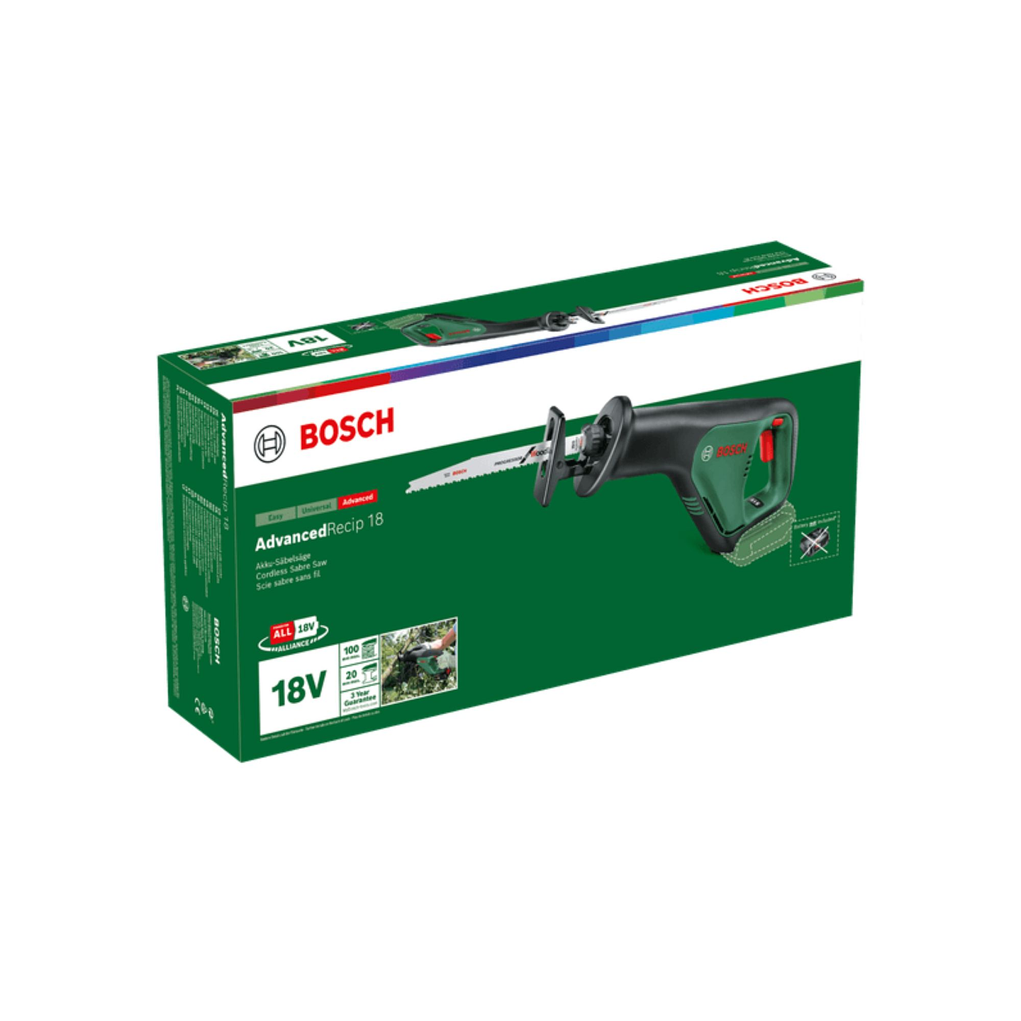 Serra sabre sem fio AdvancedRecip 18 - Sem bateria | Sem carregador BOSCH DIY 3