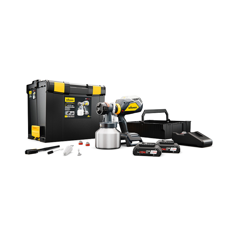 Máquina de Pintura FinishControl 4000 18V FineSpray + 2 Baterias Procore 4.0 Ah WAGNER (EXCLUSIVO ONLINE) 1