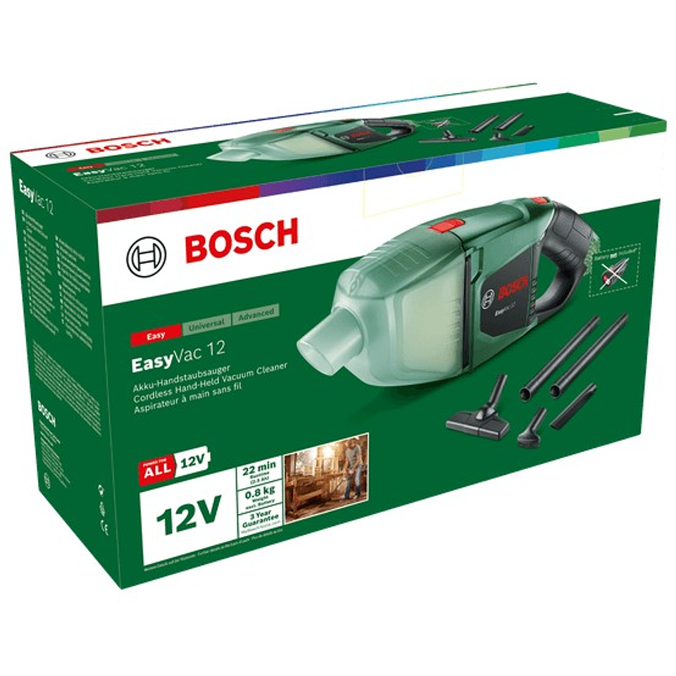 Aspirador a seco sem fio EasyVac 12 - Sem bateria | Sem carregador BOSCH DIY 3