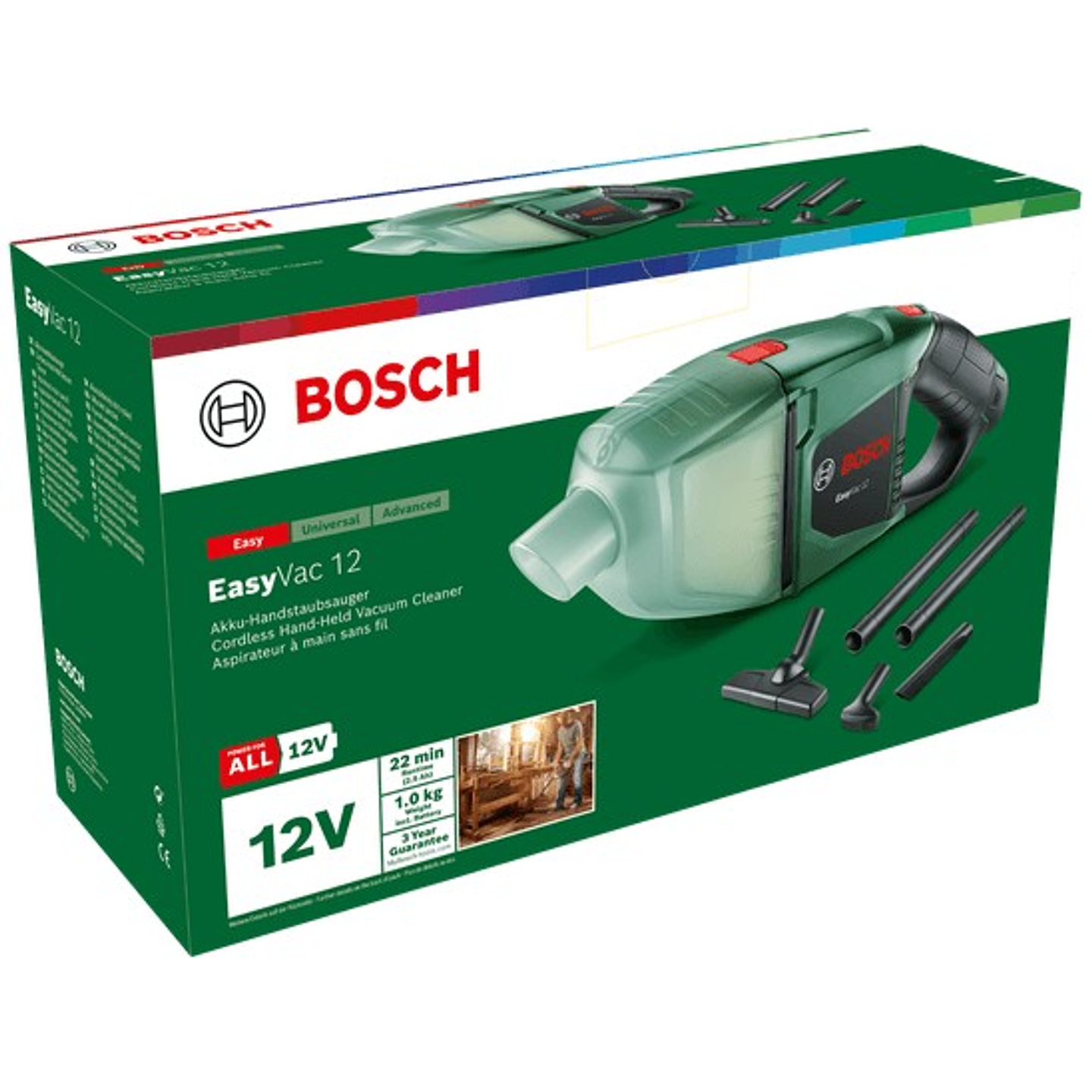 Aspirador a seco sem fio EasyVac 12 - 1 bateria de 2,0 Ah | carregador BOSCH DIY  3